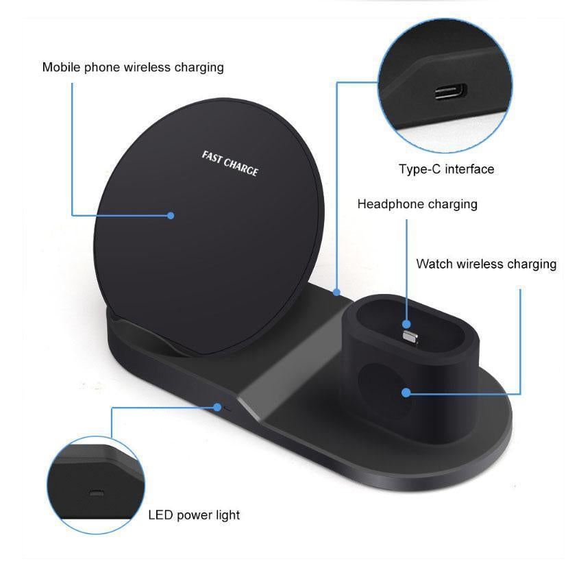 Dock Station Wireless Fast Charger