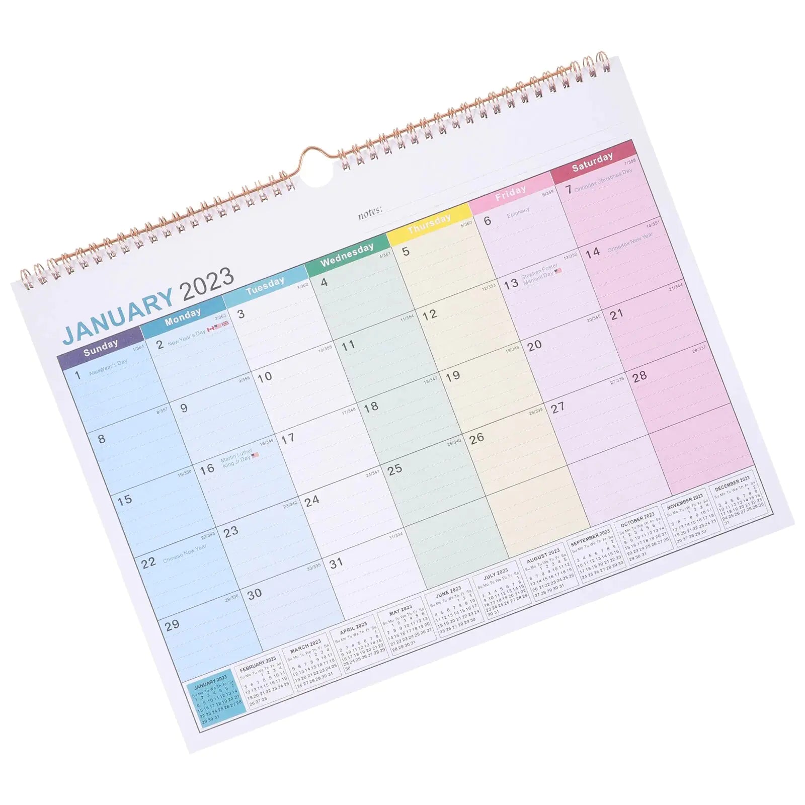 Wall Office Large Appointment Hanging Mounted Holiday Monthly Home Calendar