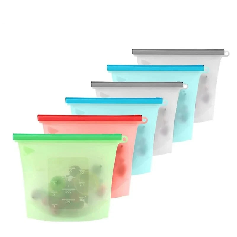 Eco-Friendly Preserve Eatables Silicone Bags