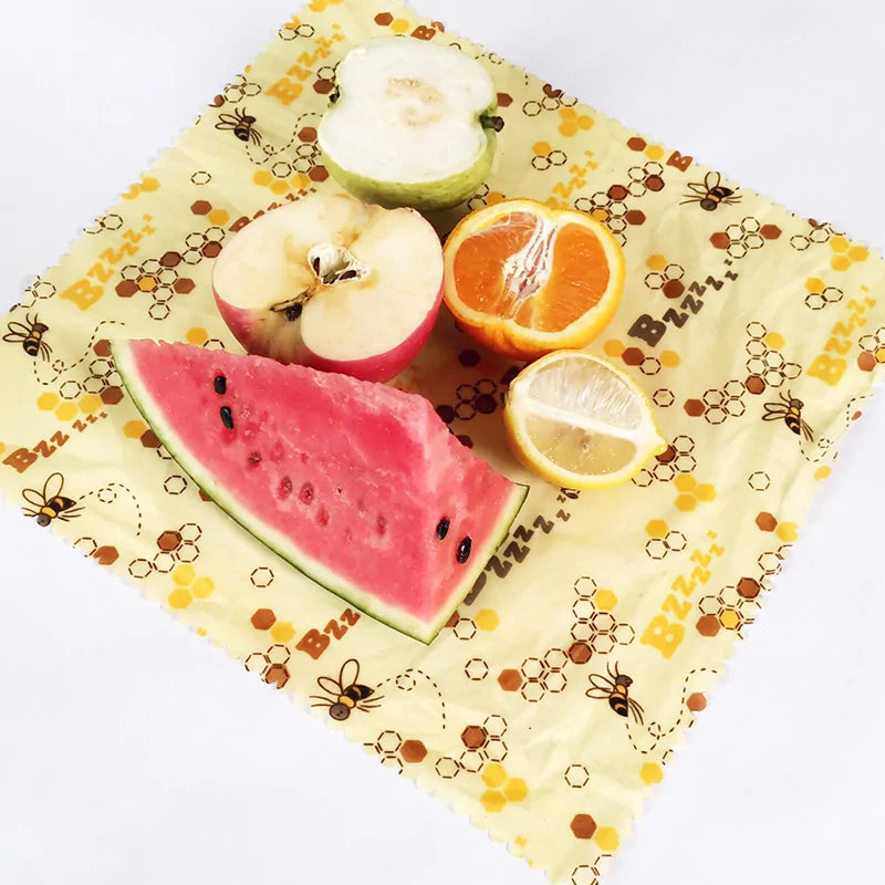 Eco Friendly Reusable Organic Beeswax Food Wraps