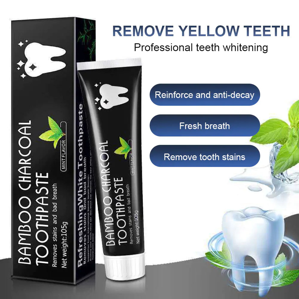 Bamboo Charcoal Teeth Whitening Toothpaste No Fluoride