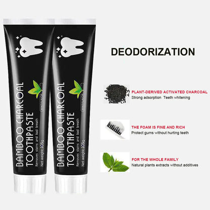 Bamboo Charcoal Teeth Whitening Toothpaste No Fluoride